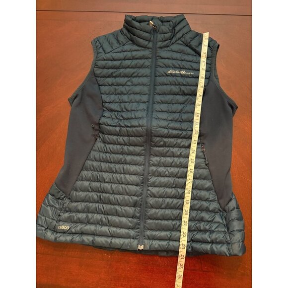 Eddie Bauer EB800 First Ascent Goose Down Packable Puffer Vest Turquoise Medium - Picture 9 of 16